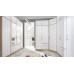 Skapis SMART SRK1 ar spoguli, ozols sonoma/balts
